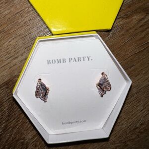 Bomb party earrings rose gold